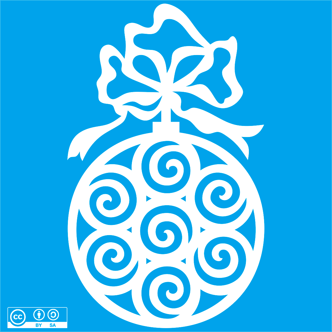 31 Шаблон вытынанки. Новогодние украшения